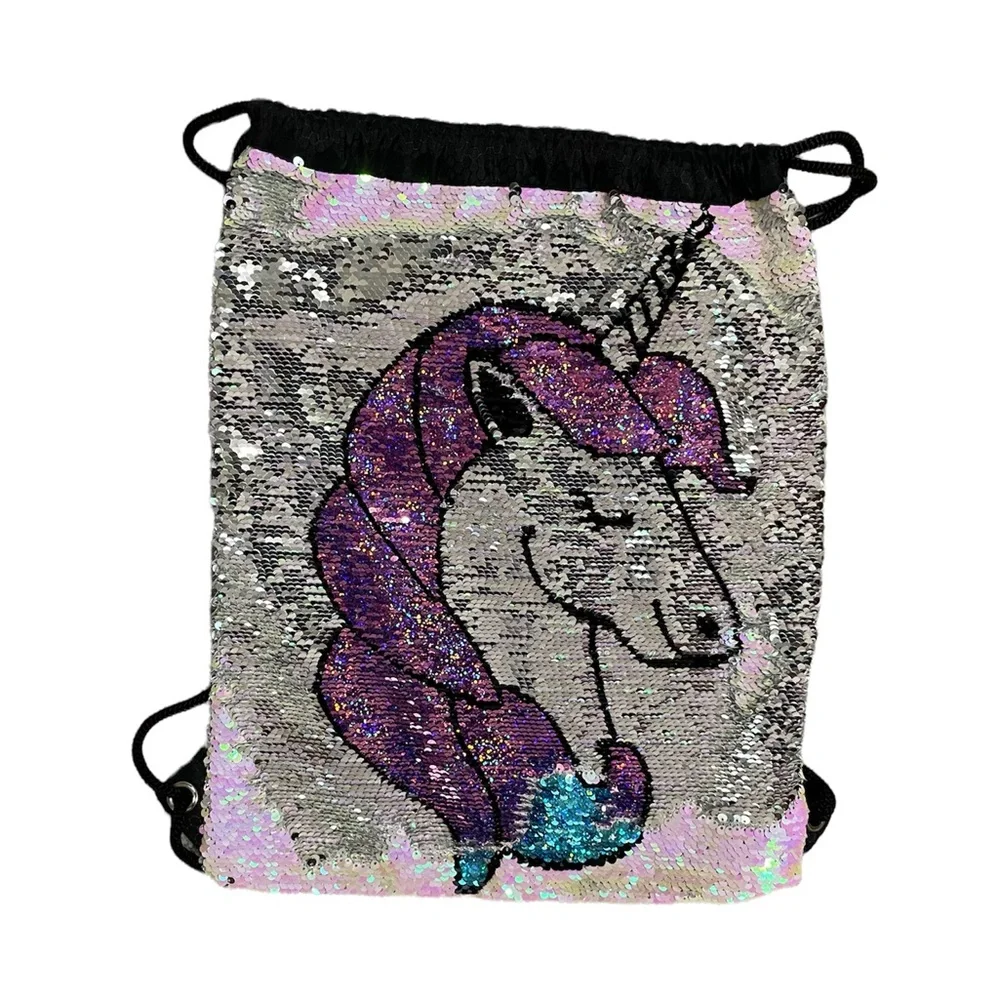 Unicorn Backpack - Drawstring, Color Changing - Picture 4 of 4